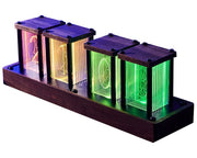 Retro Nixie Glow Tube Clock with Modern style